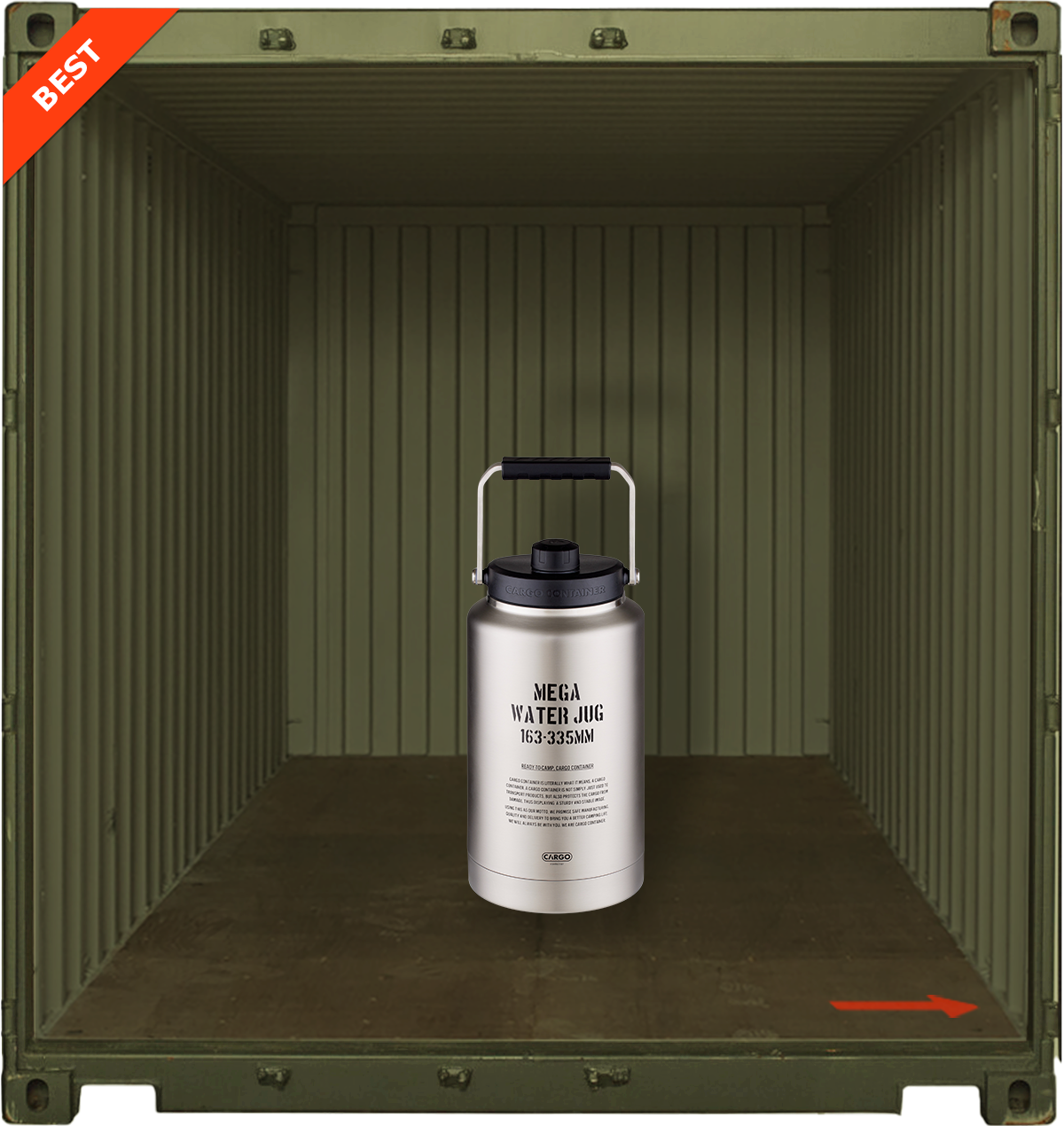 MEGA WATER JUG – CARGO CONTAINER MEGA WATER JUG – CARGO CONTAINER