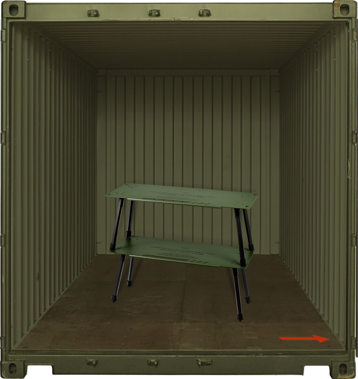 MASTER SHELF TABLE – CARGO CONTAINER MASTER SHELF TABLE – CARGO CONTAINER