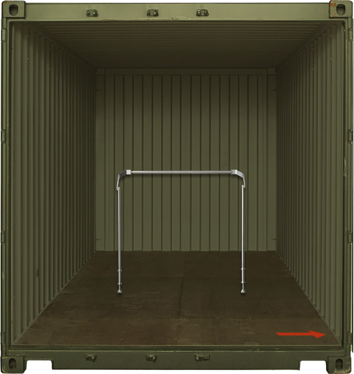 米軍　実物　SHELF CARGO SUPPORTカーゴサポート　② 送料無料 米軍実物SHELF CARGO SUPPORTカーゴサポート⑤ 送料無料