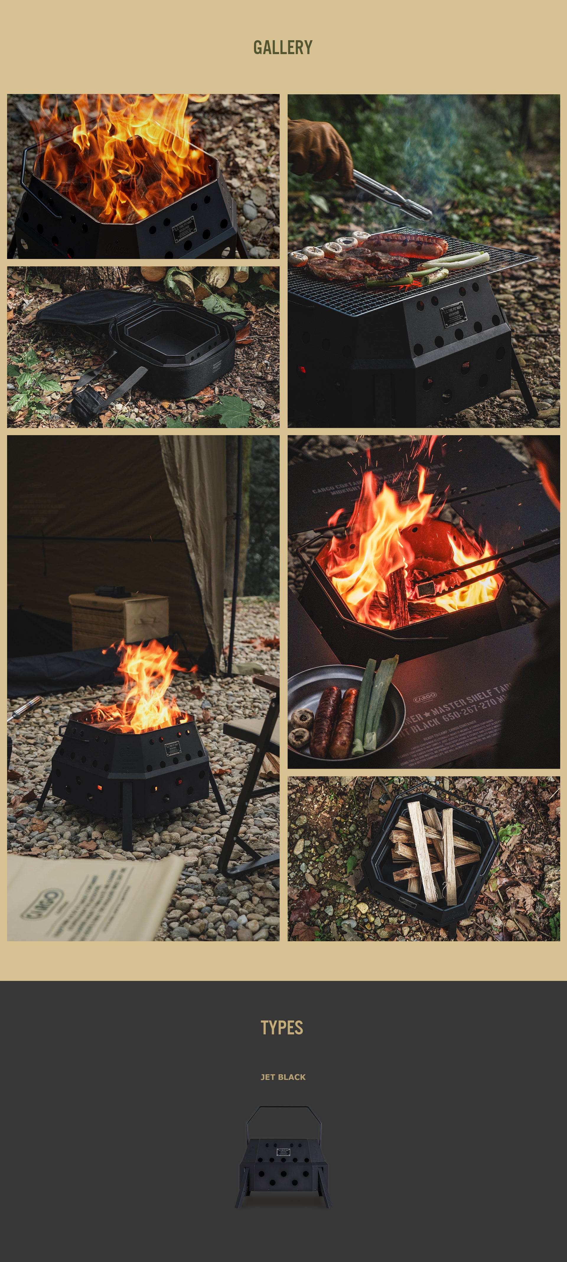 CARGO FIRE PIT MAX – Black Label