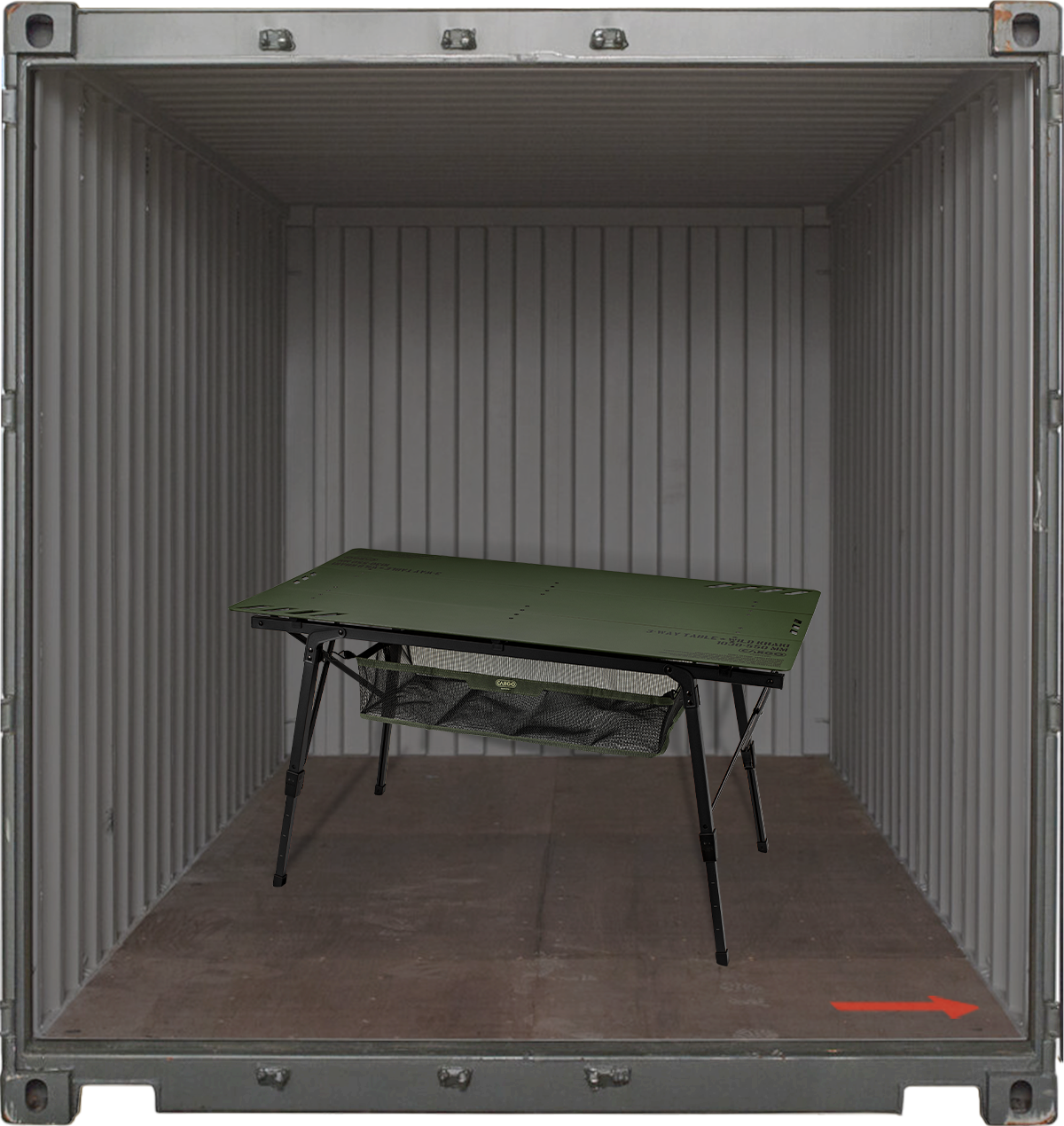 3-WAY TABLE – CARGO CONTAINER